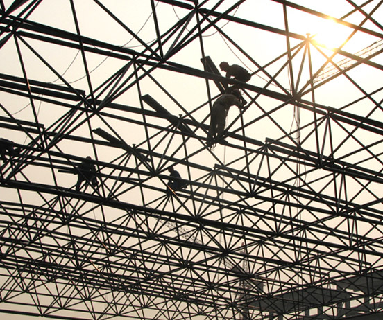 密山厂房网架安装