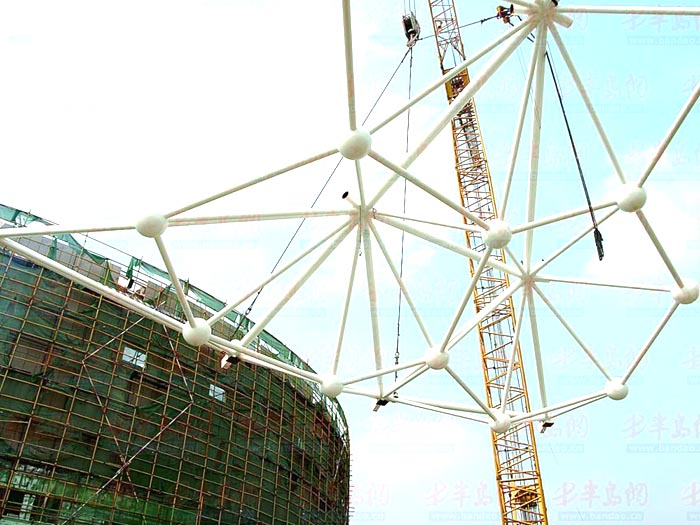 密山体育馆网架安装
